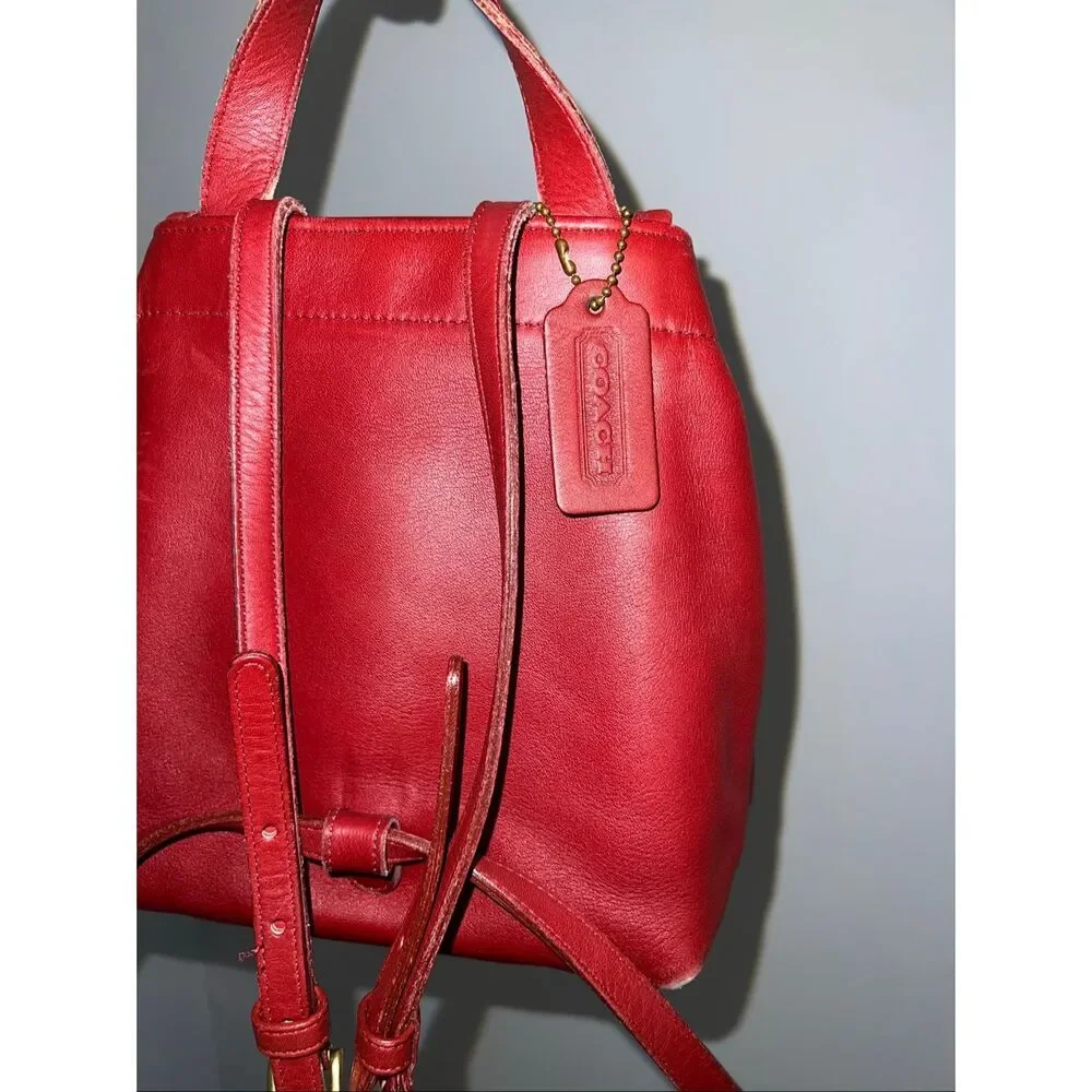 COACH RED Vintage Bantam Soho Daypack 4152 Mini Backpack - Picture 4 of 12